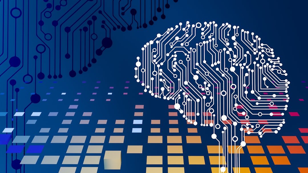 Representação de inteligência artificial em circuito eletrônico, imagem ilustrativa para o modelo Ox Alpha