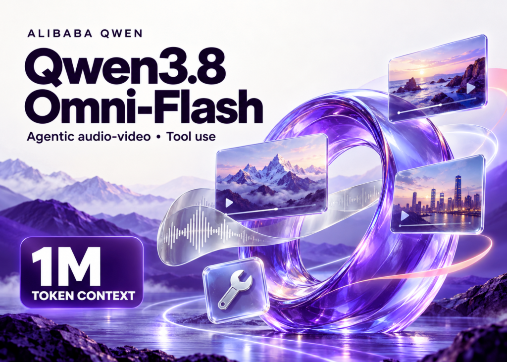 Alibaba lança Qwen3.8-Omni-Flash, modelo multimodal com compreensão agêntica de áudio e vídeo