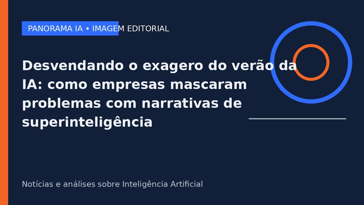Desvendando o exagero do verão da IA: como empresas mascaram problemas com narrativas de superinteligência